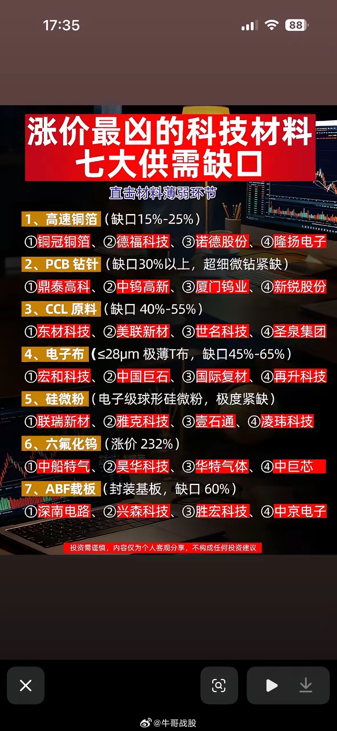 科技材料供应缺口大，哪些公司最受益？科技材料供应缺口大，有几家公司可能会从中受益