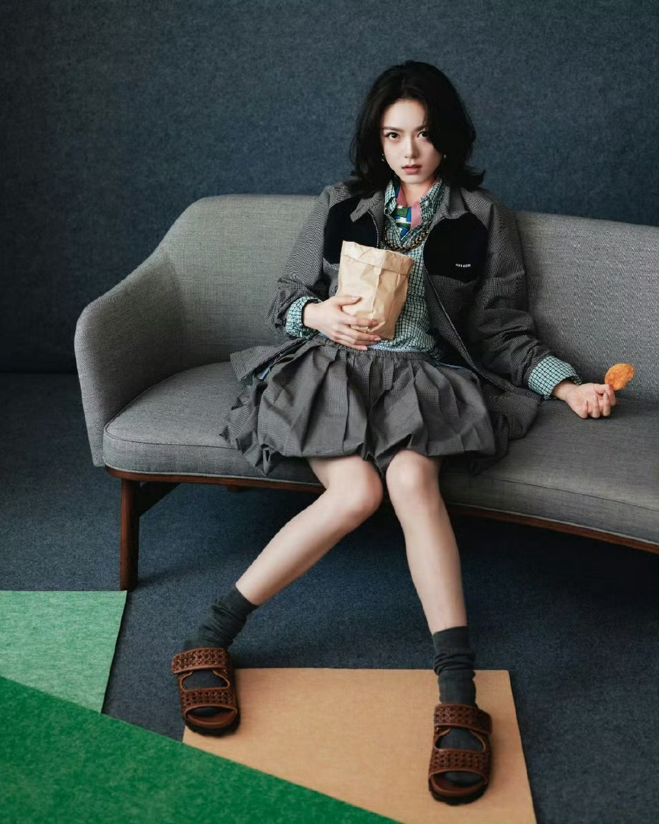 赵今麦miumiu上海路透赵今麦赵今麦