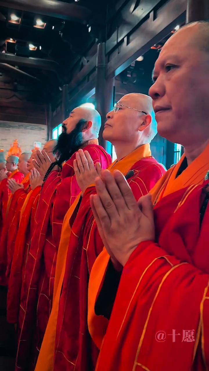 古寺重光，百花盛开。
广州百花古寺，斯里兰卡代表祈愿，泰国代表祈愿，尼泊尔代表祈