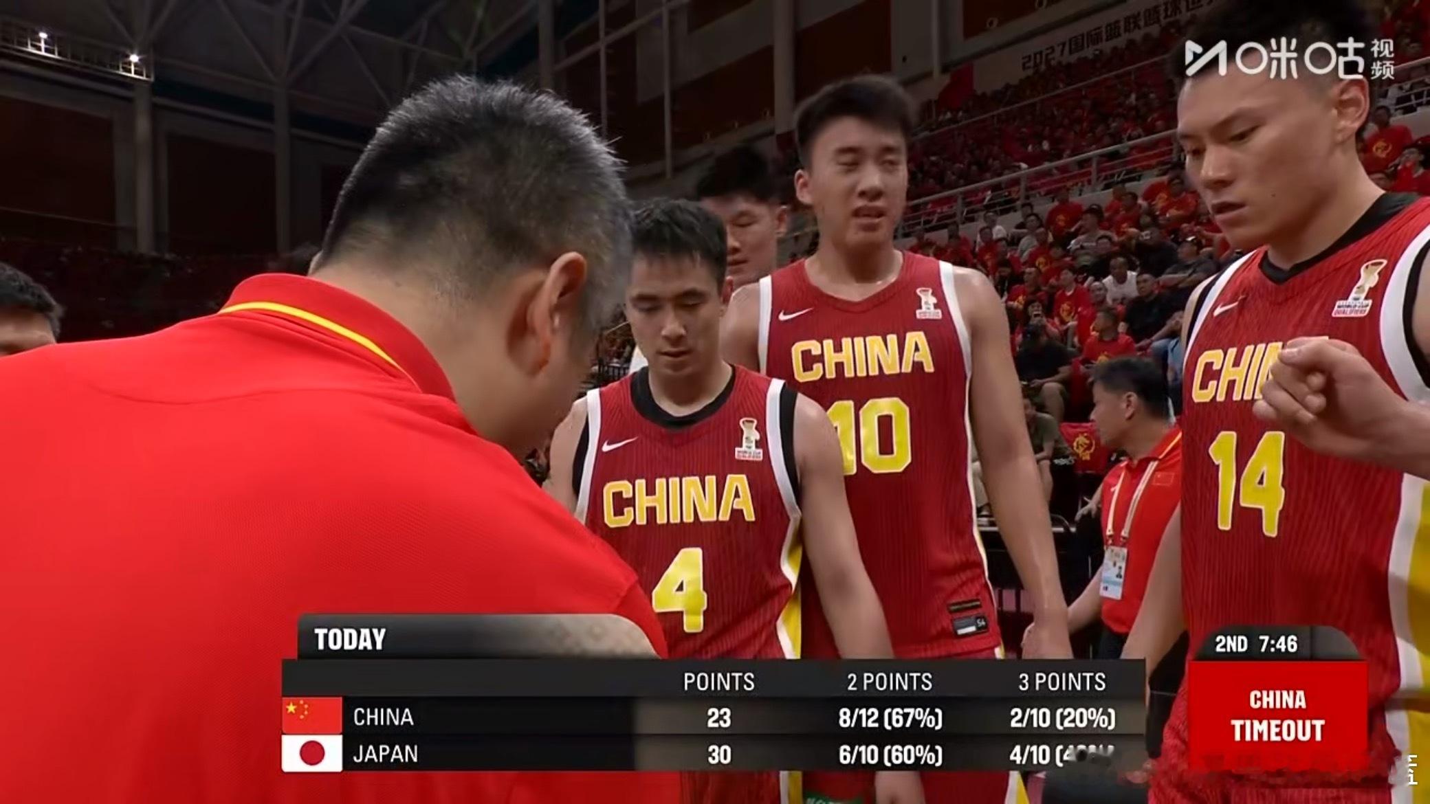 不禁夸哈哈哈 但是辽宁体育馆的气氛真没得多中国男篮vs日本男篮