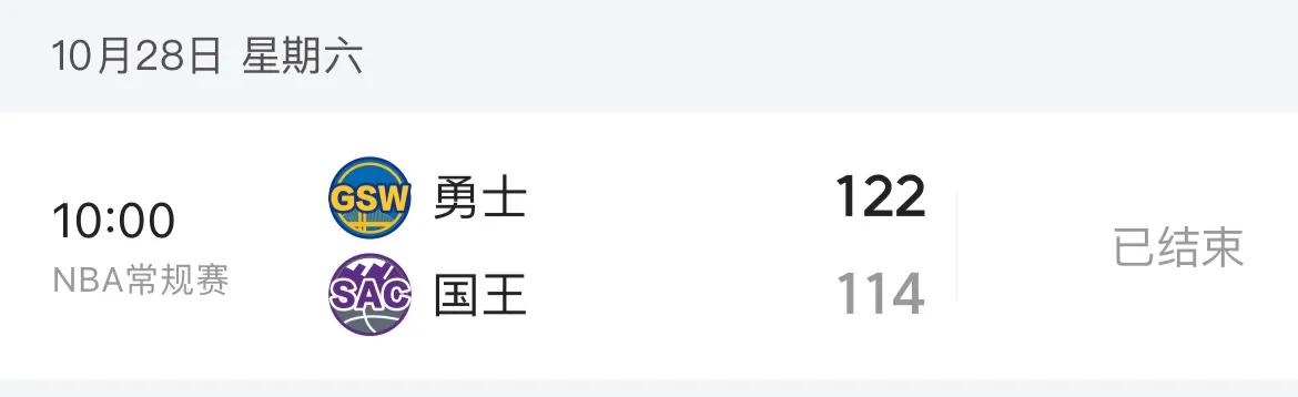 勇士队最大的能耐就是吃饭+睡觉+打国王。尤其是打国王，一打一个准，从不失手。季前