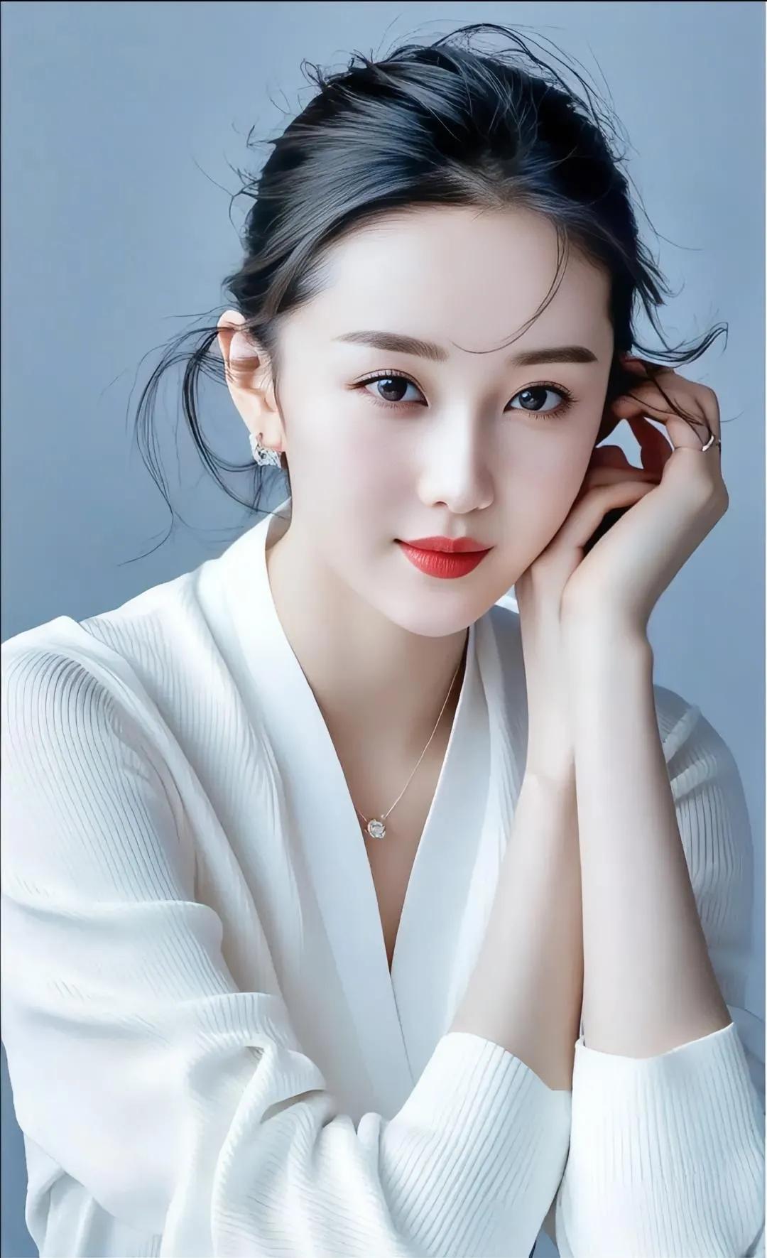 优雅气质少女，清新自然妆容，精致耳饰点缀。精致质感美人 高雅气质美 女 完美气质