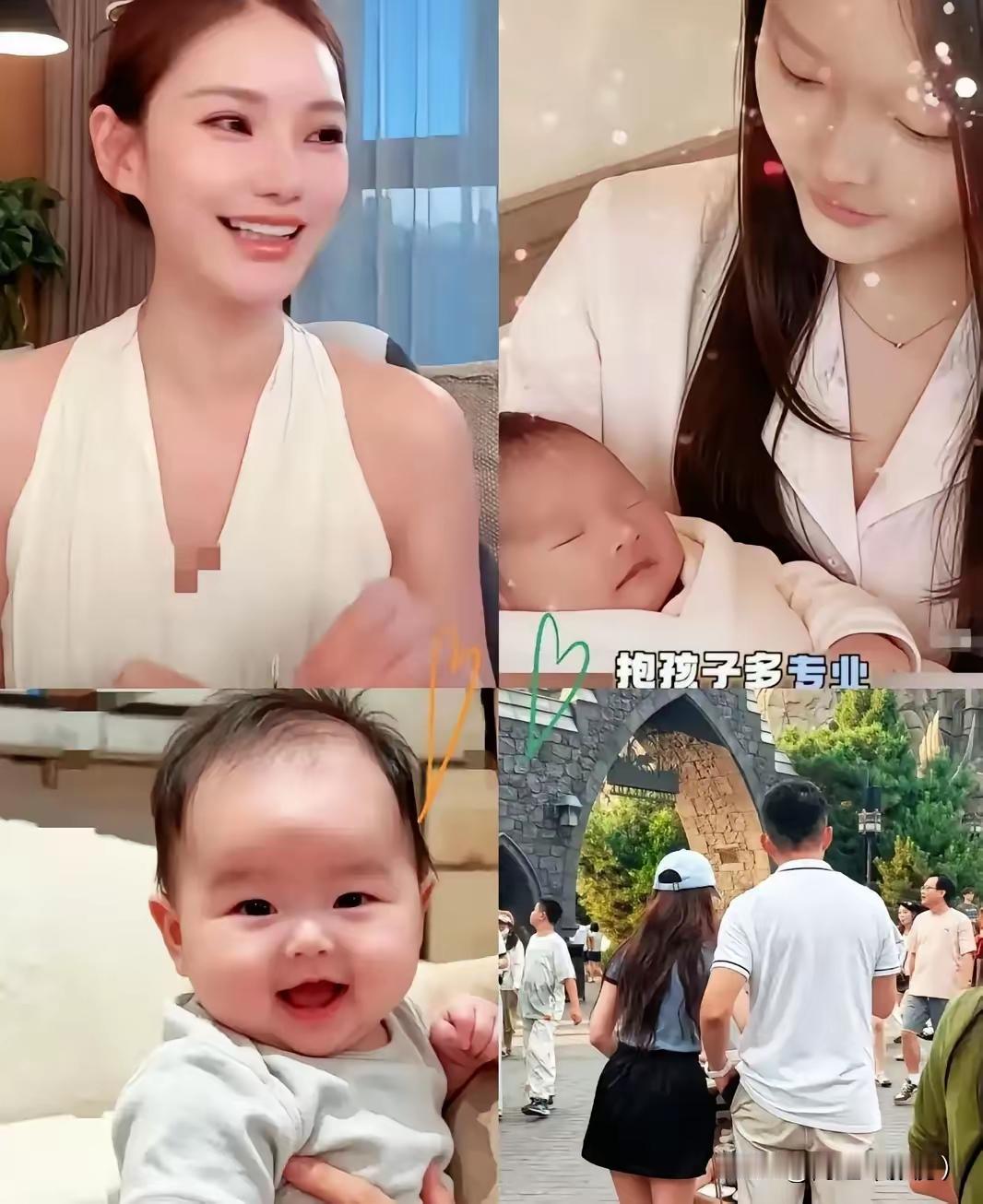 小月儿真的是彻底从失去母亲的状态中恢复过来了 暑假归来的小月儿和弟弟和妈妈，奶奶