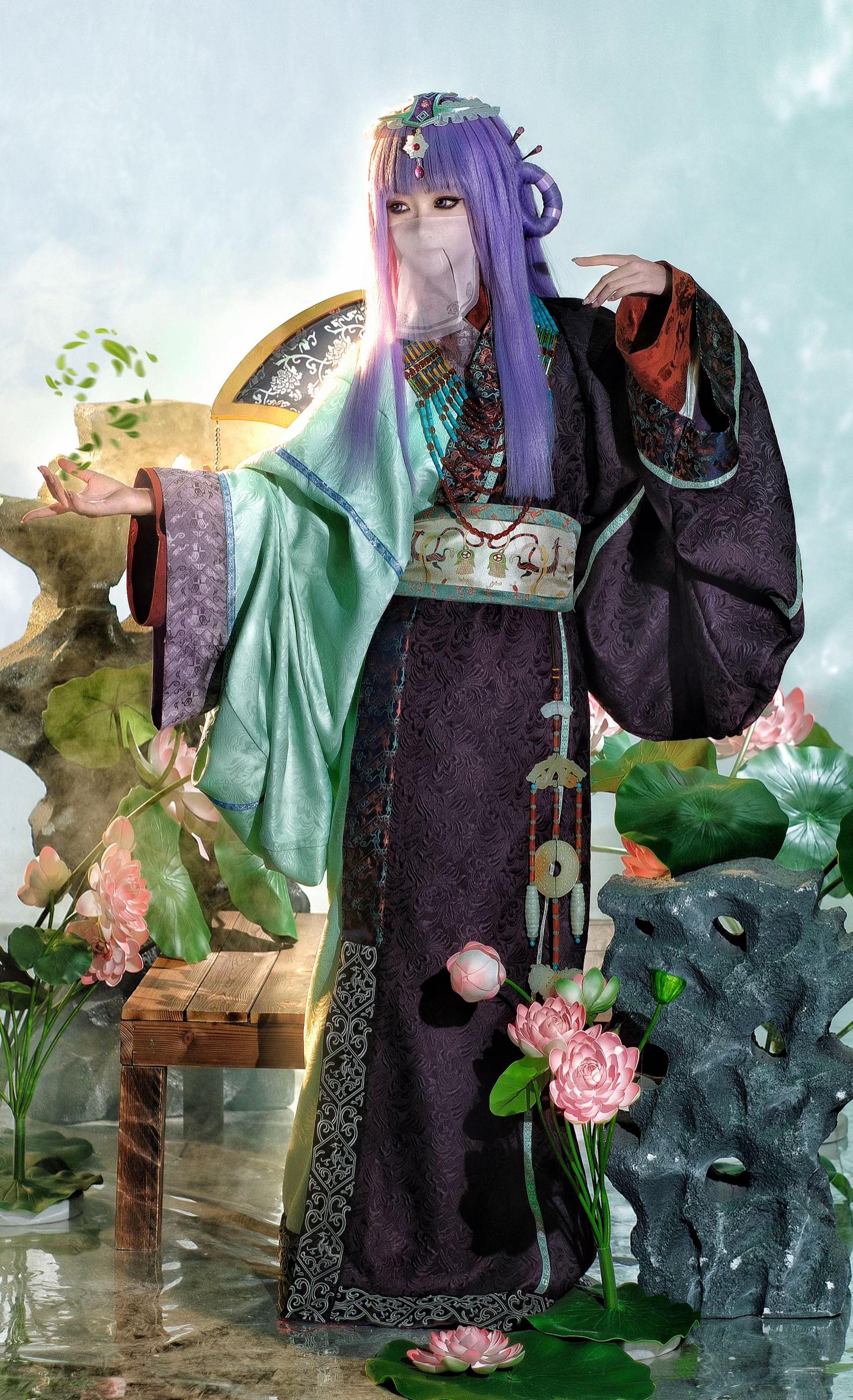 我为我童年女神少司命设计的战国袍私设。这套战国袍的设计灵感源于先秦时期...