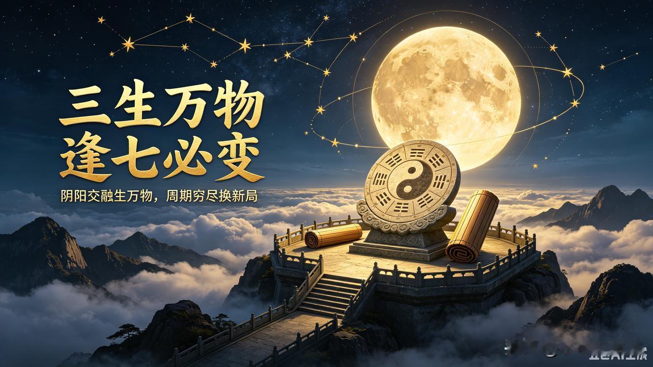 三生万物，逢七必变：藏在天地间的周期大道
 
很多人听过这两句话，却大多流于表面