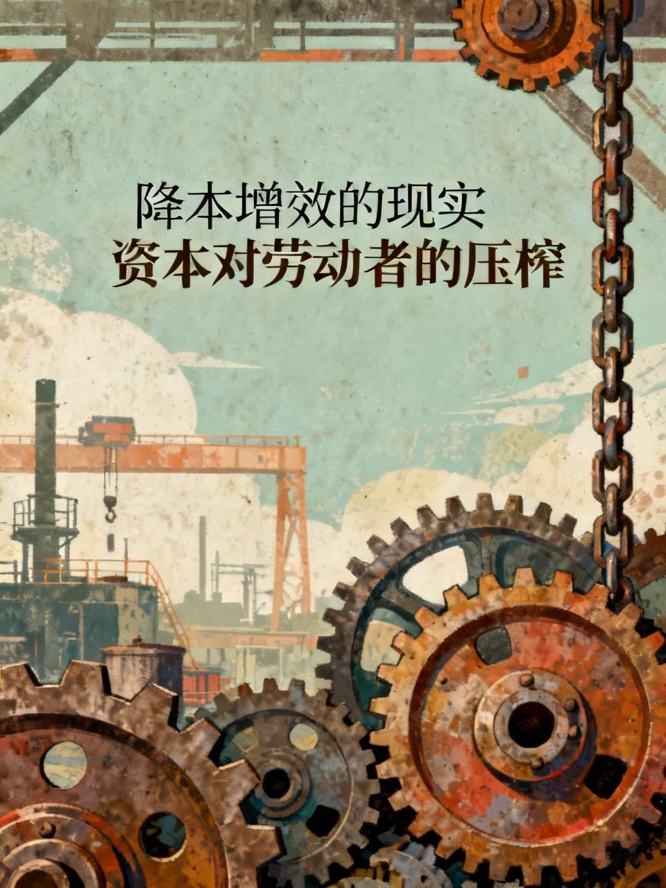 人间最扎心的现实：所谓降本增效，本质是牺牲劳动者，养活资本！
当下最赤裸的残酷真