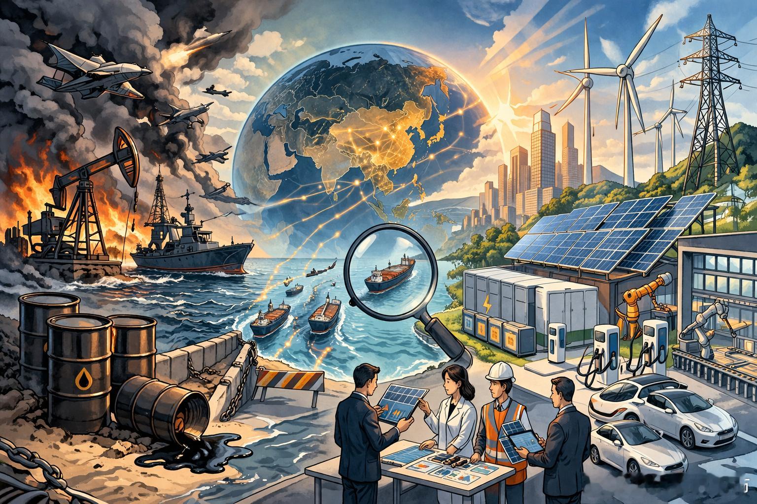 炮火击穿旧能源秩序，中国正站上新能源重构的最大风口中东战火越烧越烈，表面上看，最