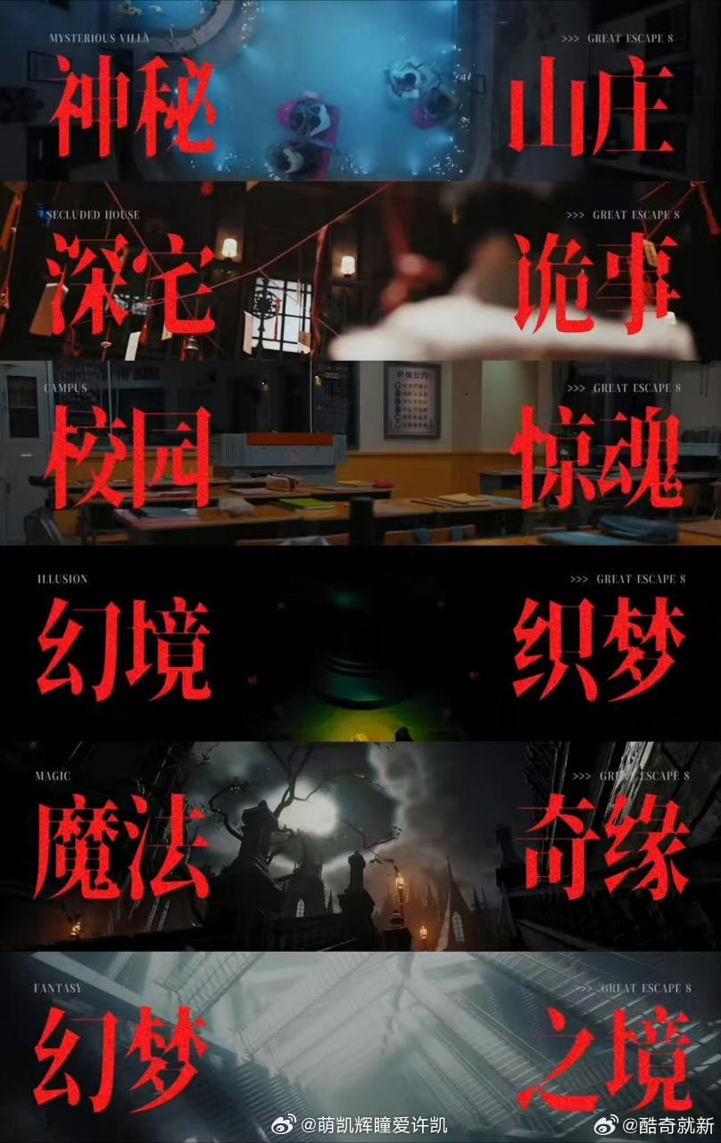 密逃主题？1.神秘山庄2.深宅诡事3.校园惊魂4.幻境织梦5.魔法奇缘6.幻梦之
