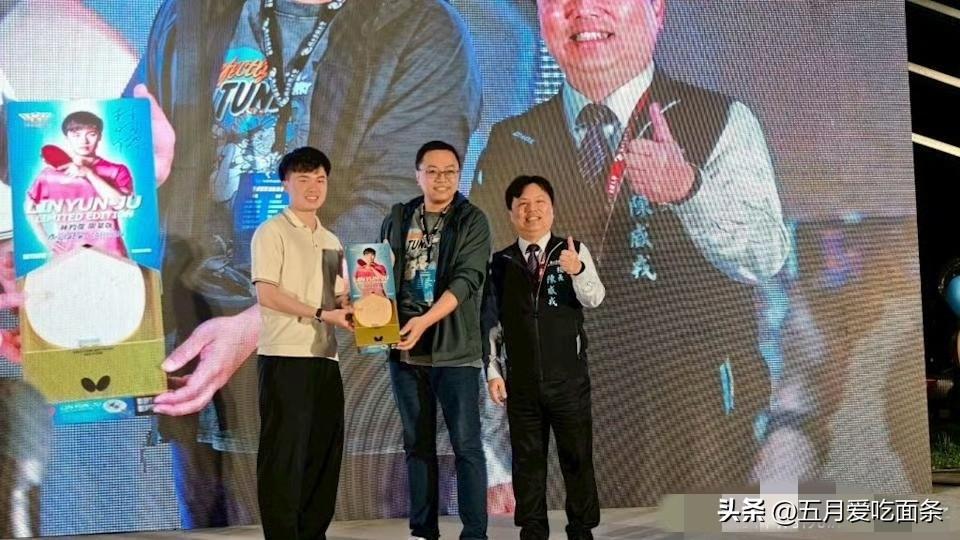 没有比赛的日子，林昀儒在台湾也要帮老爸站台。
林昀儒是台湾辅仁大学体育系的学生，