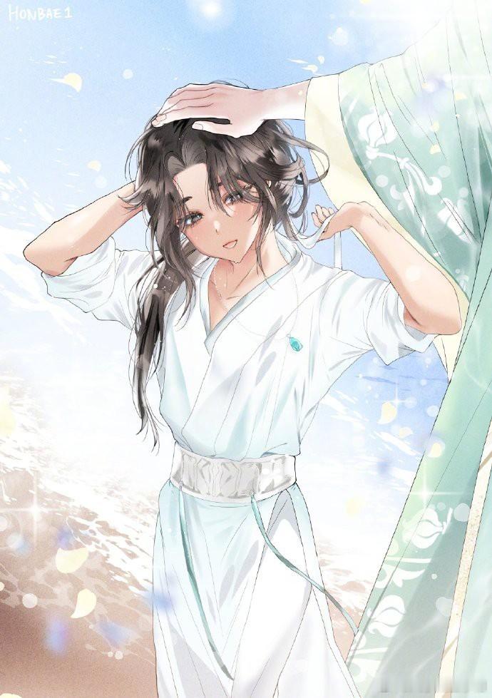 小白冰好可爱，师尊都忍不住摸摸头[哇]  twi：HONBAE1 