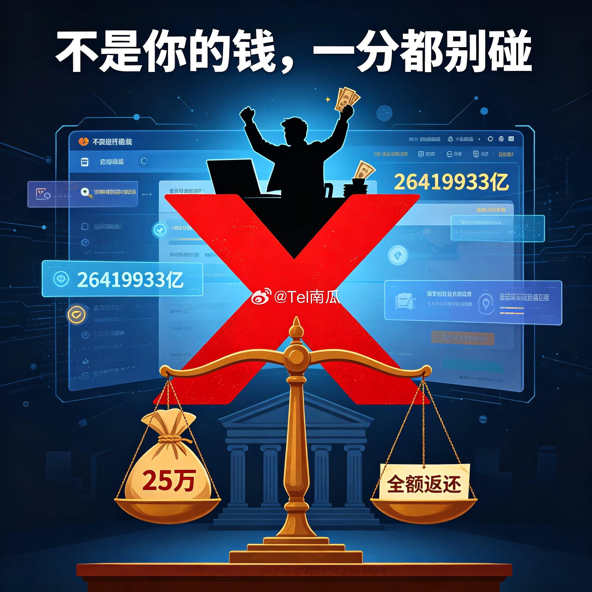 充1000元误到账26419933亿余元湖南宁乡有个男子，本来只充了一千块钱用来