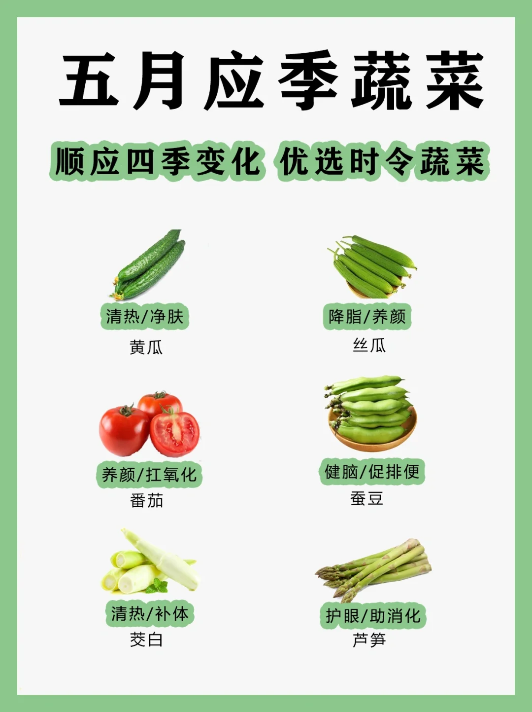 五月应季蔬菜大盘点，你喜欢吃哪种？