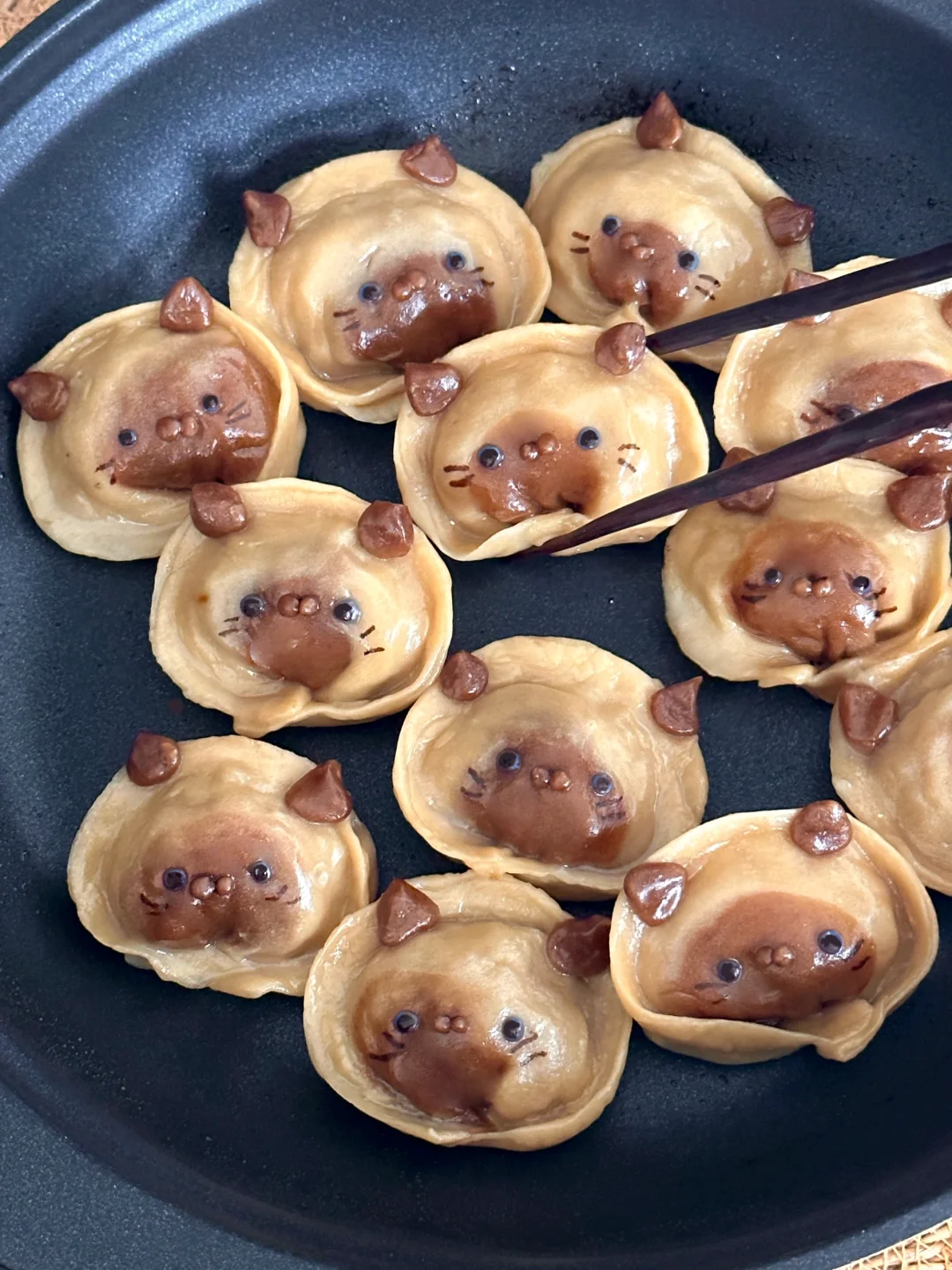 暹罗猫胡萝卜牛肉煎饺🥟🥕🥩