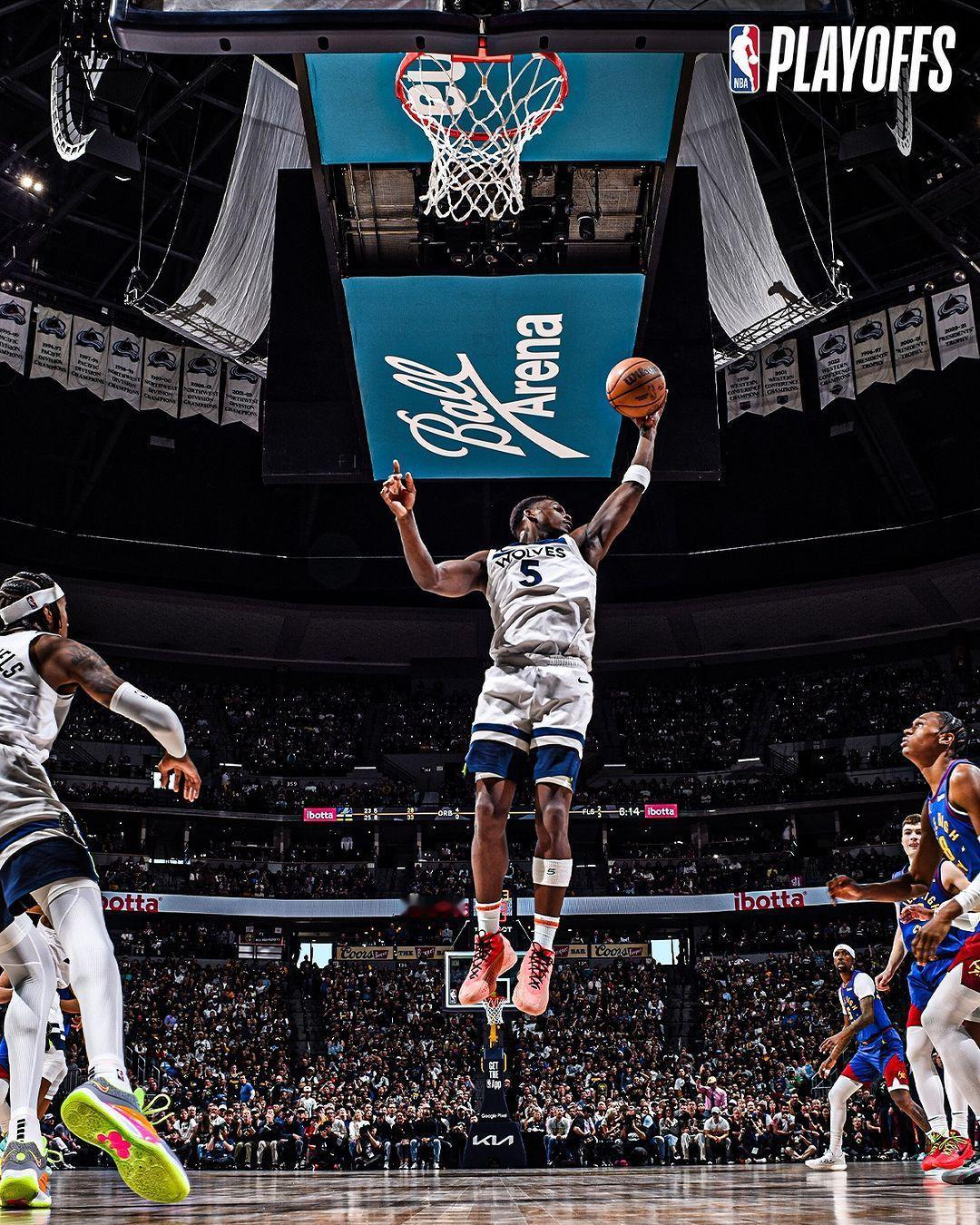 勇士被淘汰后看NBA的热情再次被激起#爱德华兹43分##爱德华兹吸粉# ​​​