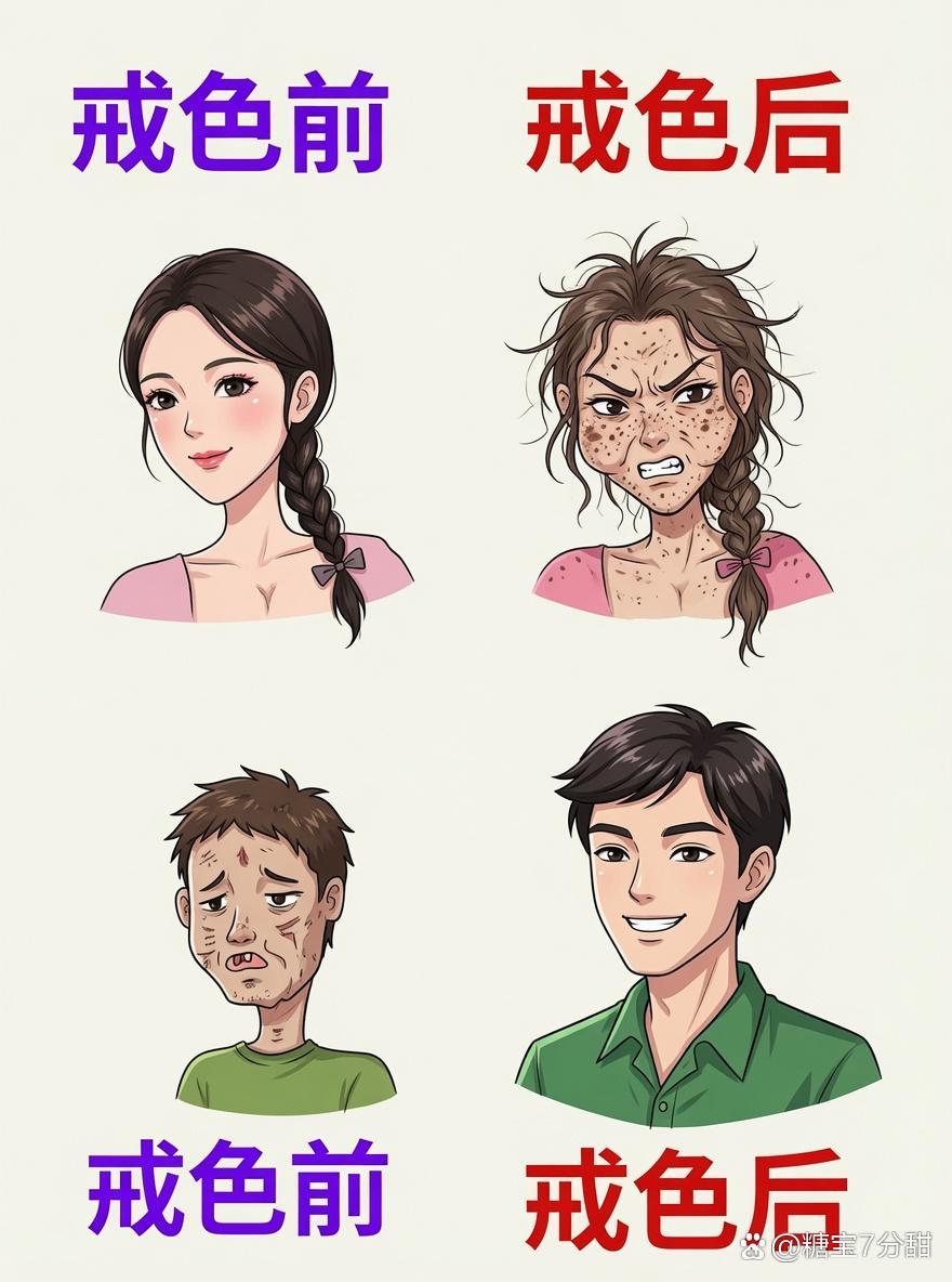 男人女人戒色前后