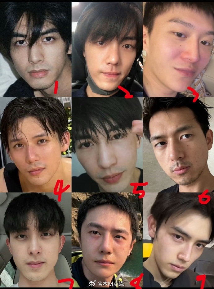 内娱男明星真实素颜怼脸，不带任何滤镜，谁最帅？ 