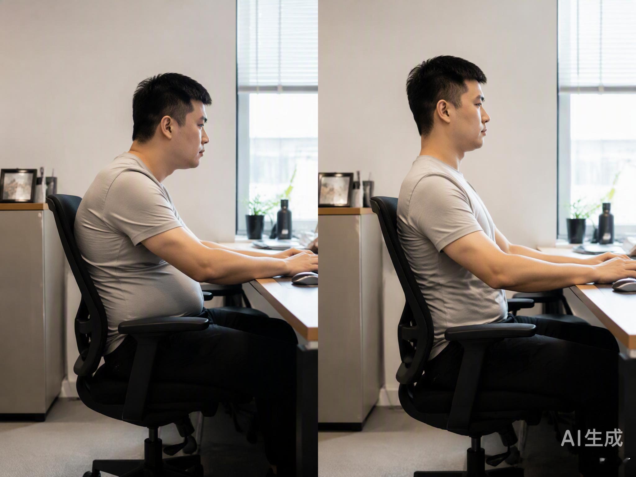 久坐带来的小肚子，很多时候真不是肉多，而是核心“失联”了。以前我也以为狂练卷腹就