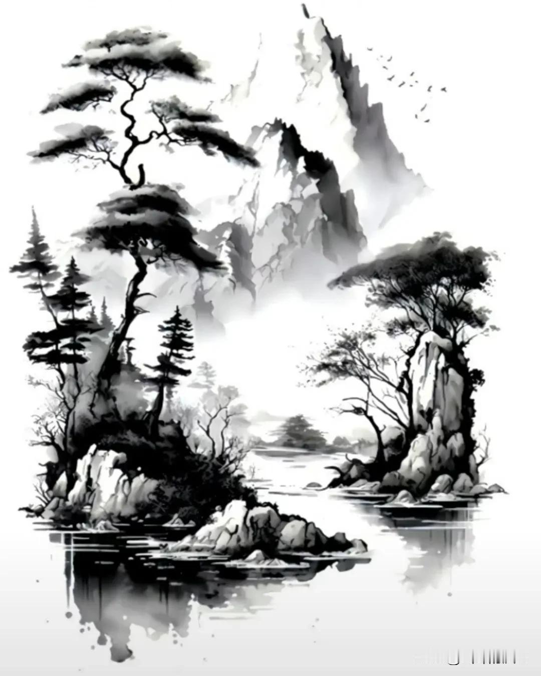 图中有四张人脸，你能一次性全部找到吗？只要你细心观察其实也没那么难。你找到了几张