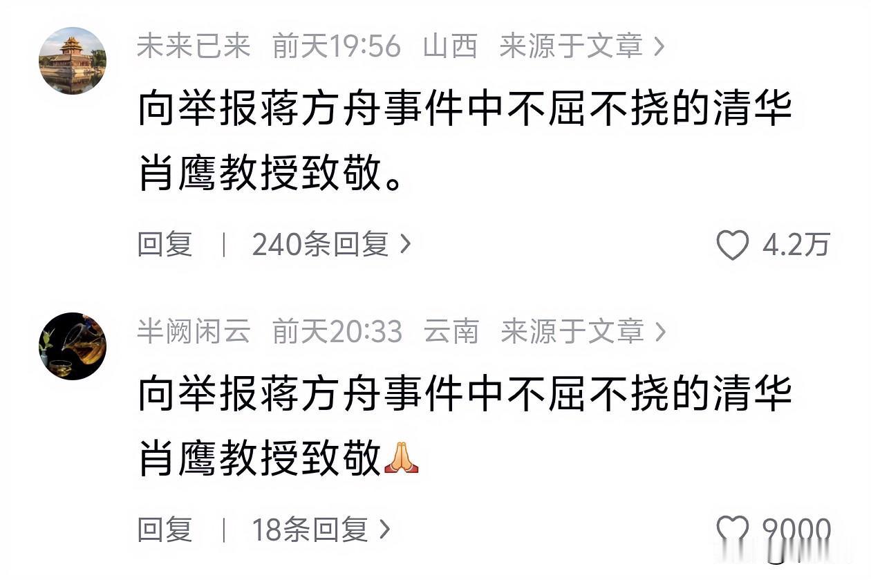 支持清华肖鹰教授！
向所有坚持正义的人致敬！
敢于站出来直面学术造假的问题，这份