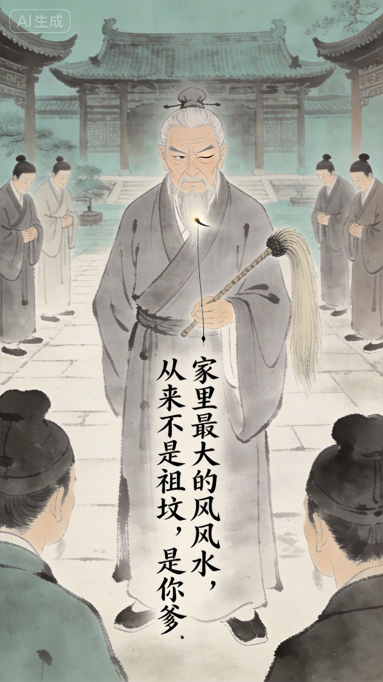 家里最大的风水根本不是祖坟，而是你爹！别等他走了你才懂。

你发现没有？有些人年