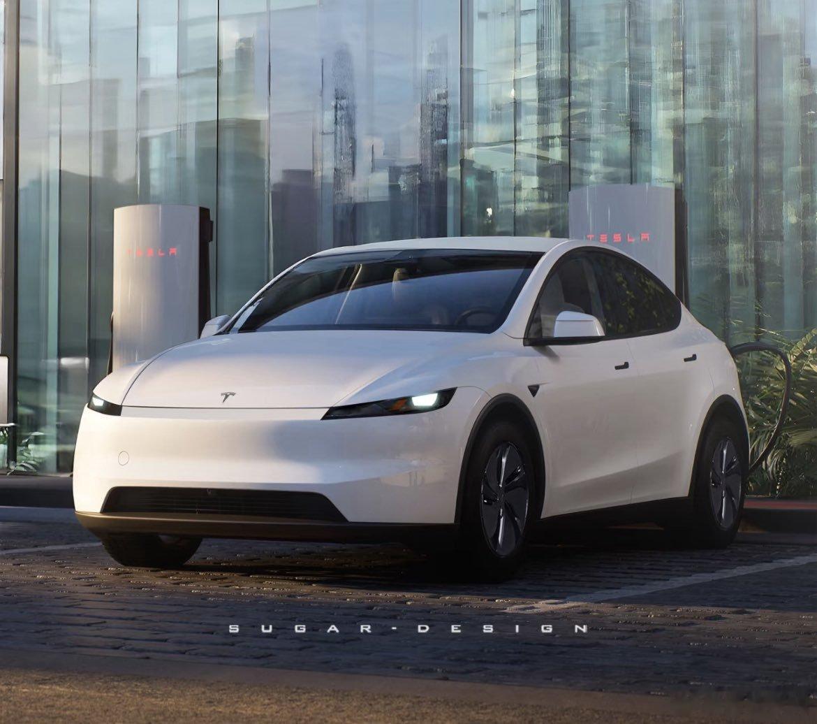 网友绘制的廉价版Model Y，18.9能接受吗[doge] ​​​