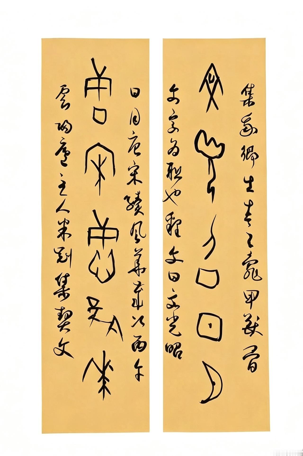 米刚甲骨文作品