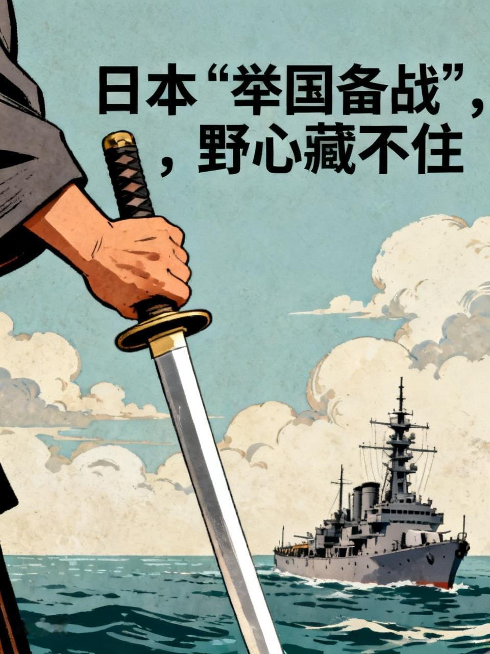 日本“举国备战”，野心藏不住

媒体披露，日本出现“举国备战”势头，修改安保文件