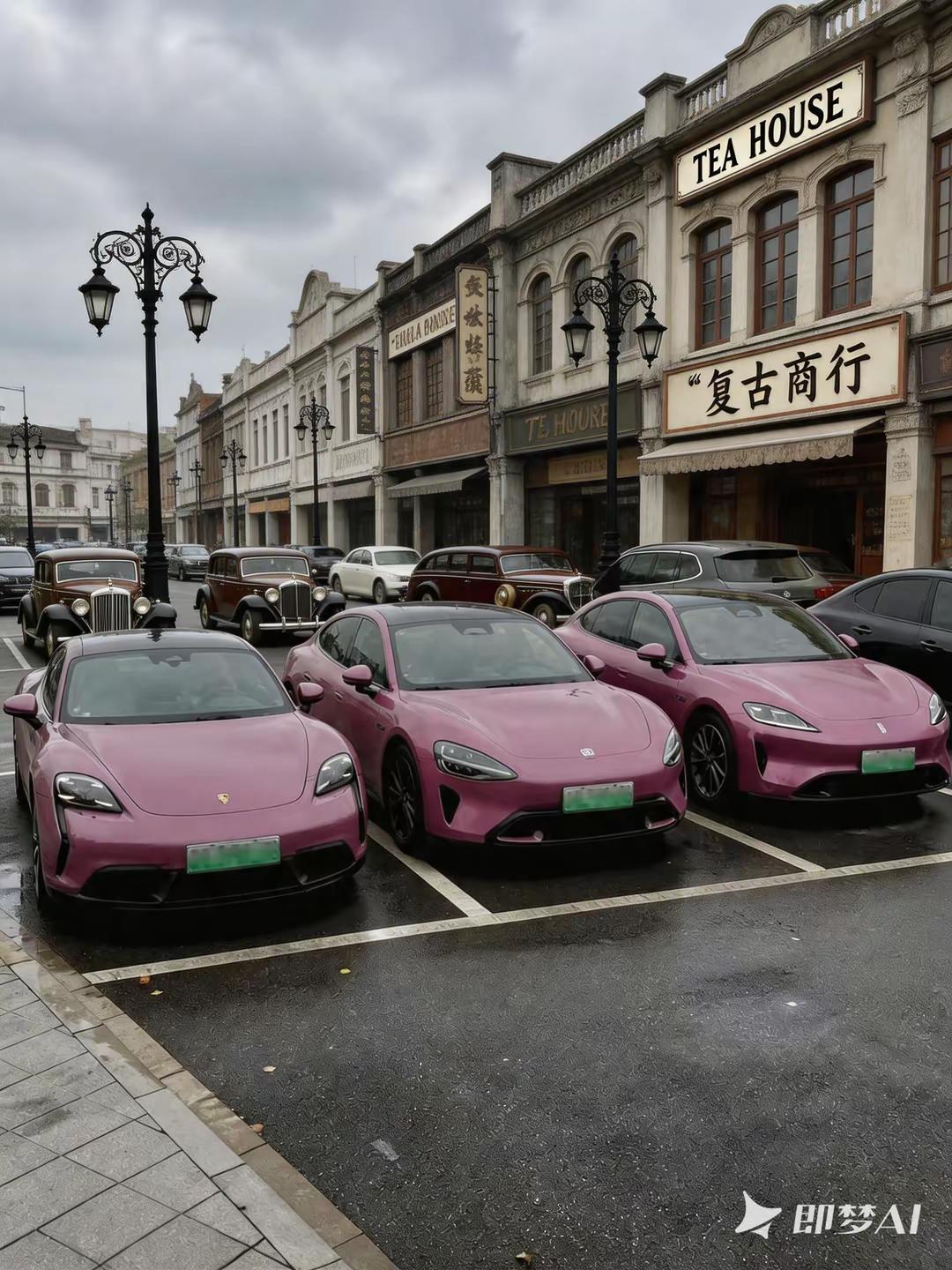 谁尴尬？。保时捷taycan 小米SU7