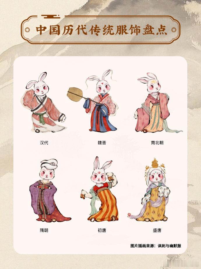 汉服超话中国历代传统服饰盘点，兔兔版 