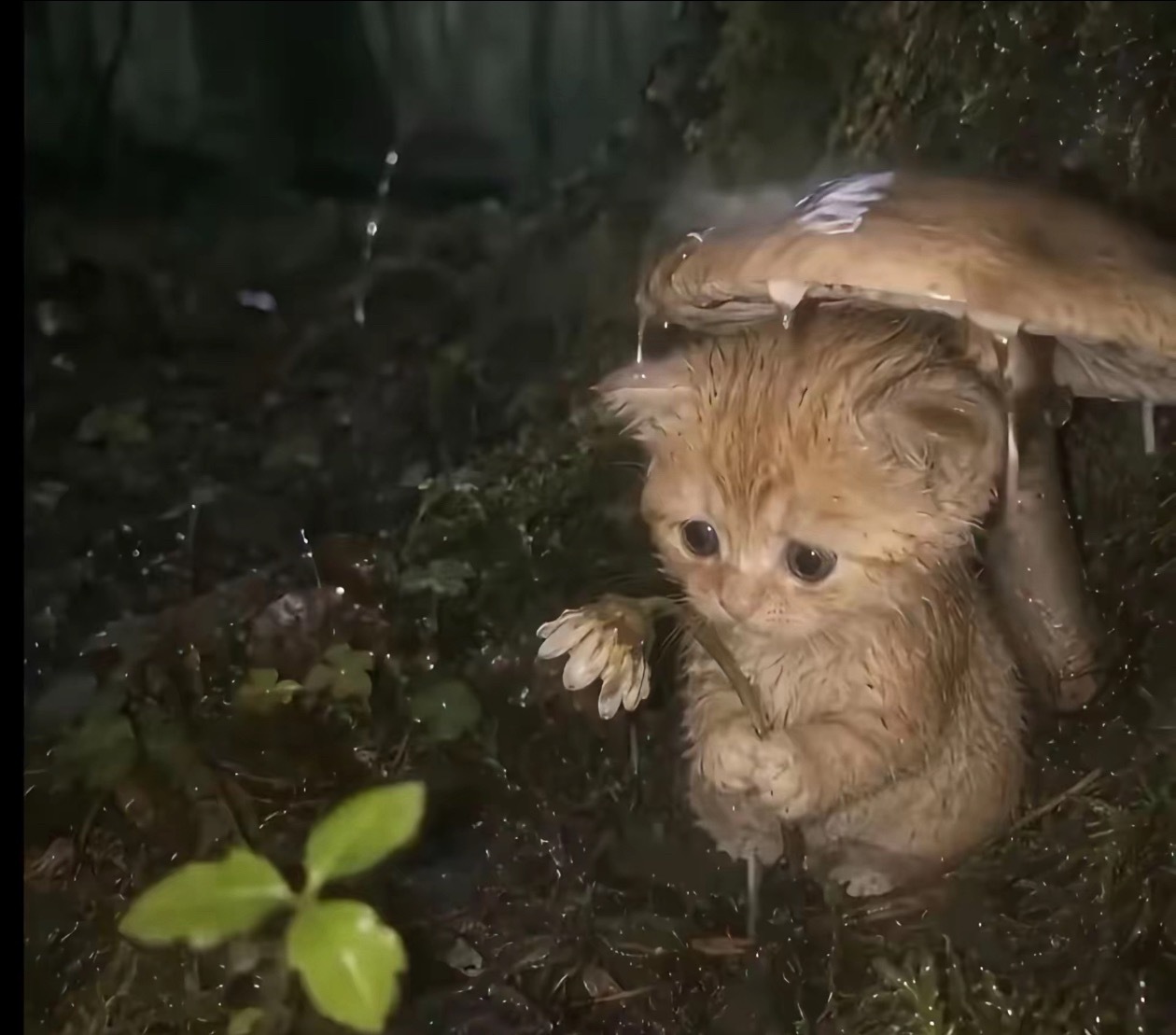 猫咪：可以到你家借宿一宿吗🥹 