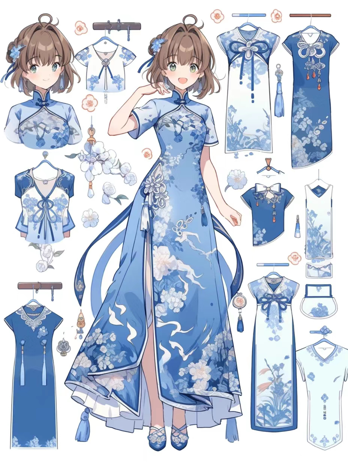 知识的服设丨小樱衣帽间💙🤍🩵青花瓷系列旗袍，真的好漂亮呀～#漫视界企划##