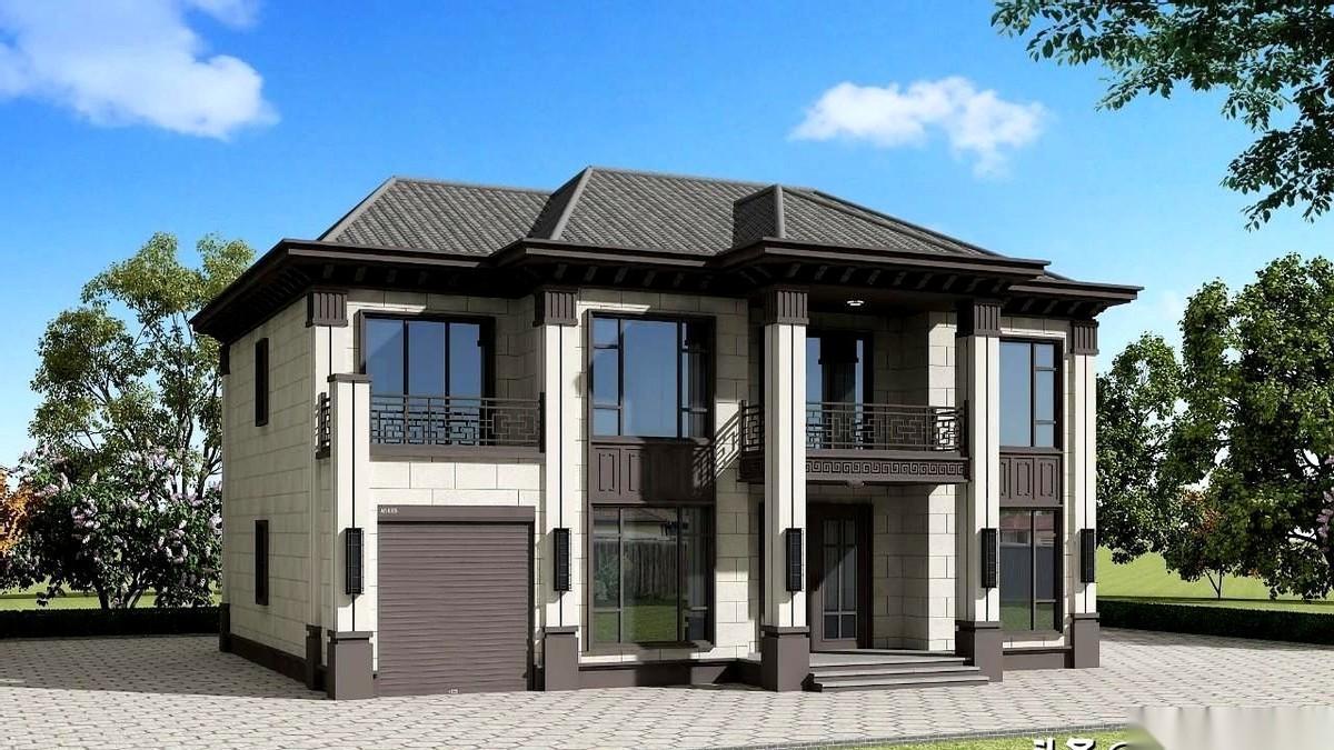 200平的地，硬给你塞进去8个卧室1个书房，你敢信？
外面一看，嚯，新中式大别野