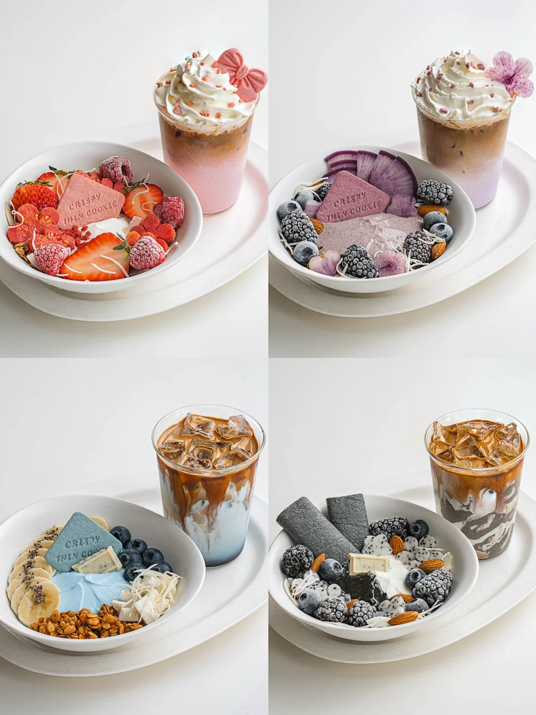 不知道 我做的❹款Yogurt bowls很曼妙