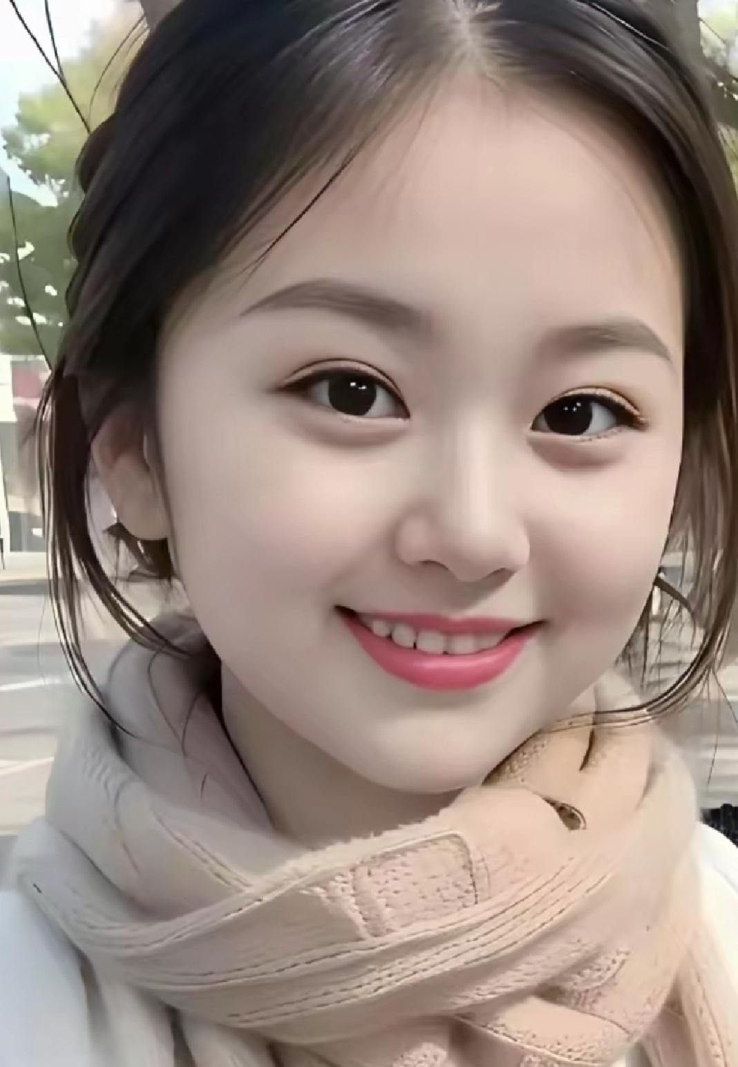 冬日暖阳下的甜美笑容😊想象着那清新脱俗的女孩，在冬日暖阳下，笑容恰似融化冰雪的