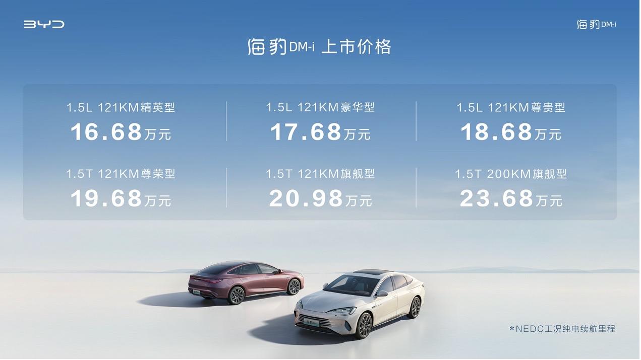 发布会很短，掀了燃油车饭碗，16.68万起的海豹DM-i来了
9月6日，比亚迪海