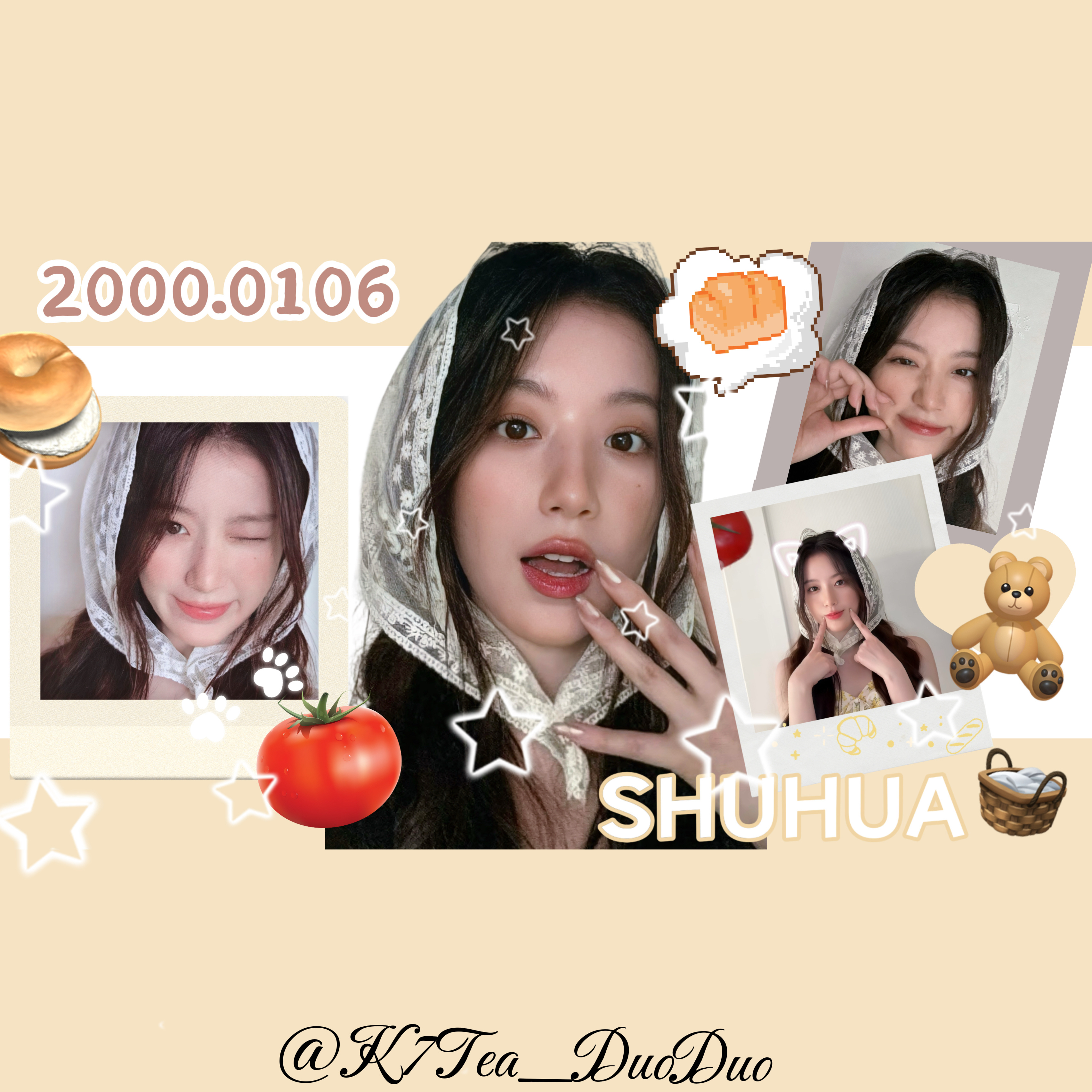 叶舒华 萌萌的小番茄🍅第一次做版头👉🏻👈🏻·版头分享🤲🏻 