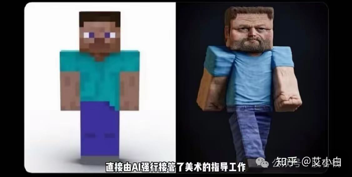 小保姆1 第一个就是这次英伟达发布的新渲染技术被大众吐槽，就如配图所示，ai试图