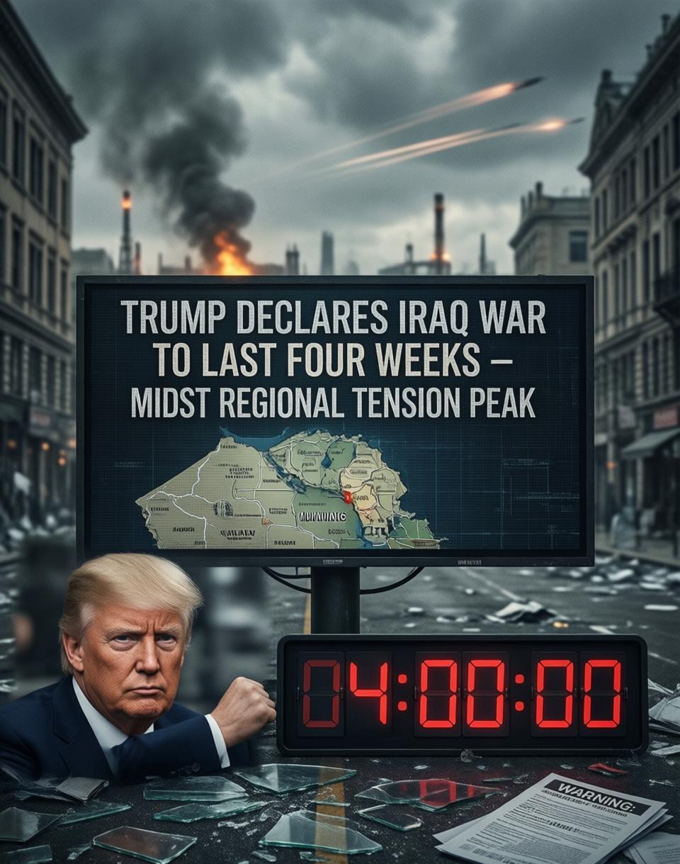 这话从特朗普嘴里说出来，听起来像定了个闹钟，但谁都知道，中东这场仗不是按周计算的