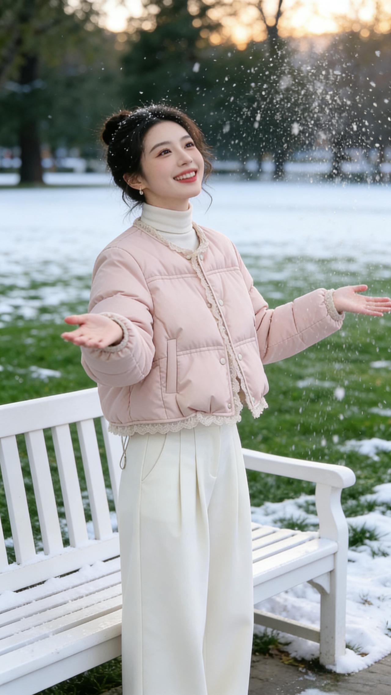 分享穿搭 冬季穿搭 少女感 保暖穿搭 棉服