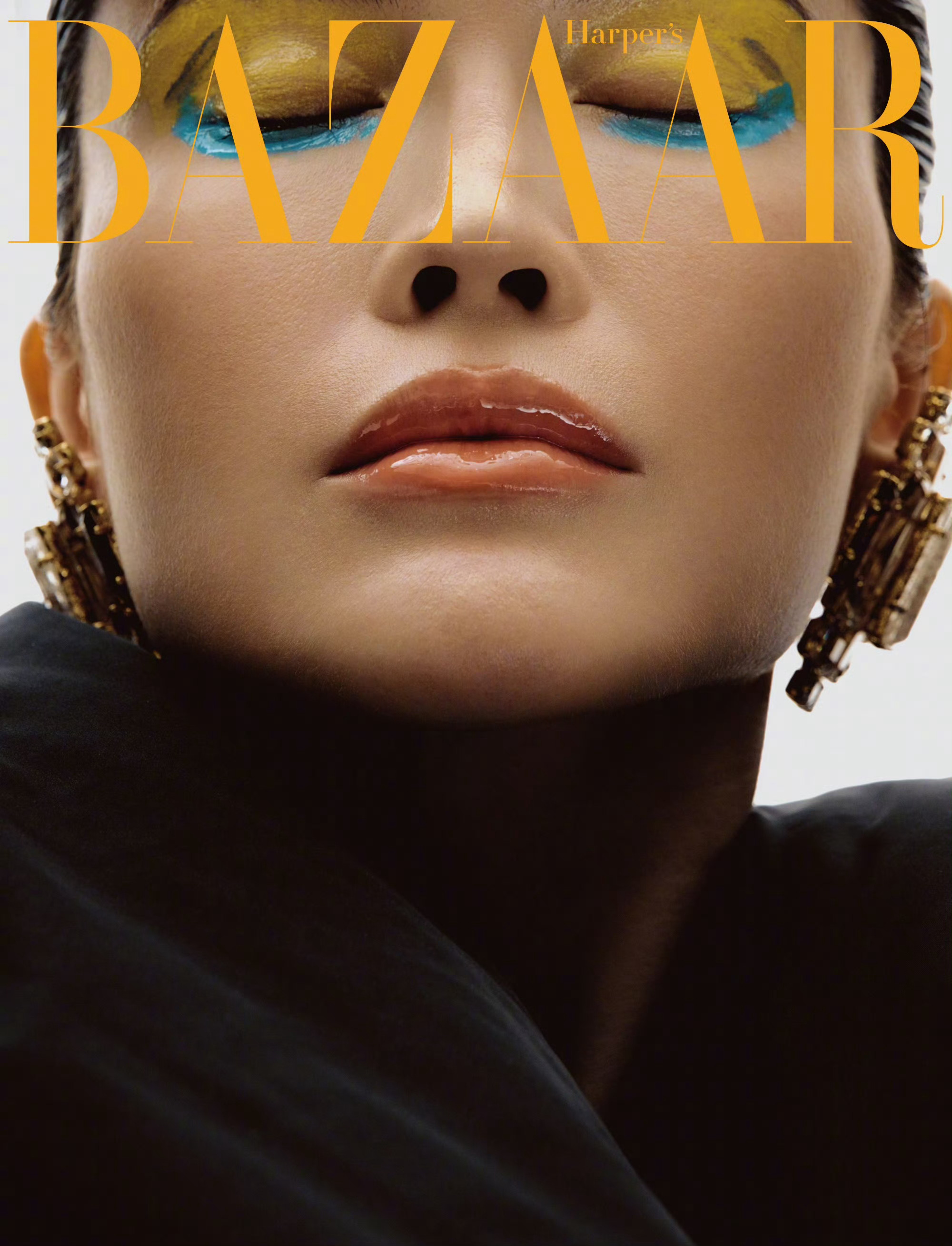 时尚芭莎一月刊何穗女骑士芭莎封面大片摄影/NickYang 