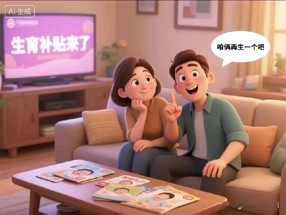 生育补贴出来了，每年三千五百元，可领至三岁，幼儿园也免学费了
我对老公说，这政策