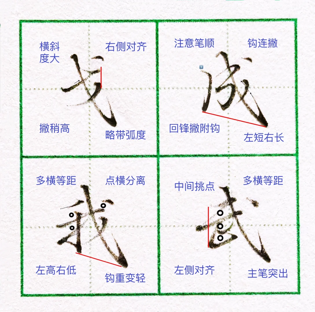 硬笔行楷|高频常用字‼️