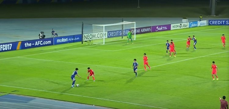 国足u17上半场0-3落后 北京时间5月23日凌晨1时整，2026年U17亚洲杯