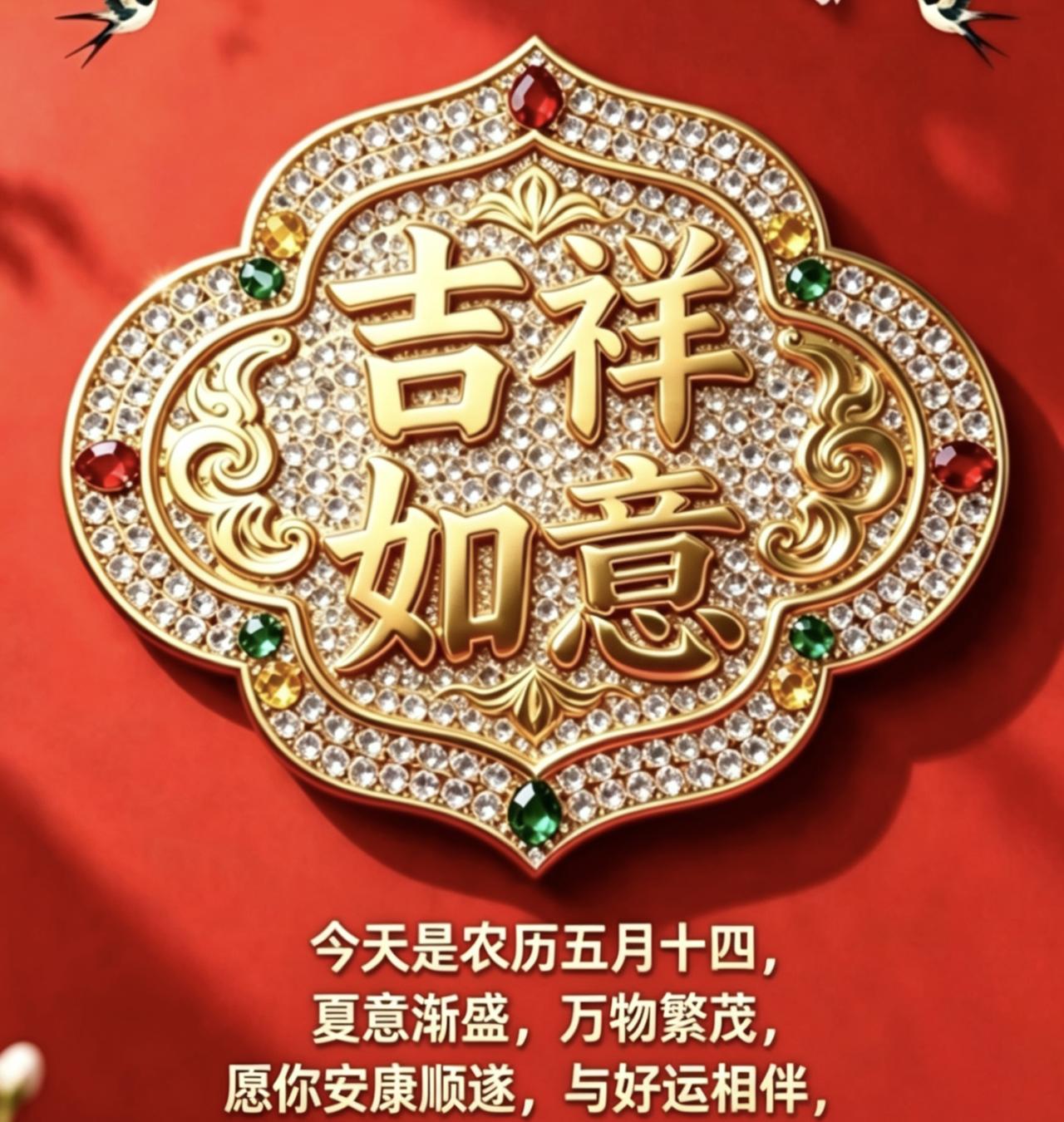 不是迷信！今日五月十四，记得:1要吃、2要扫，3不出，别大意了
 
今天是农历五