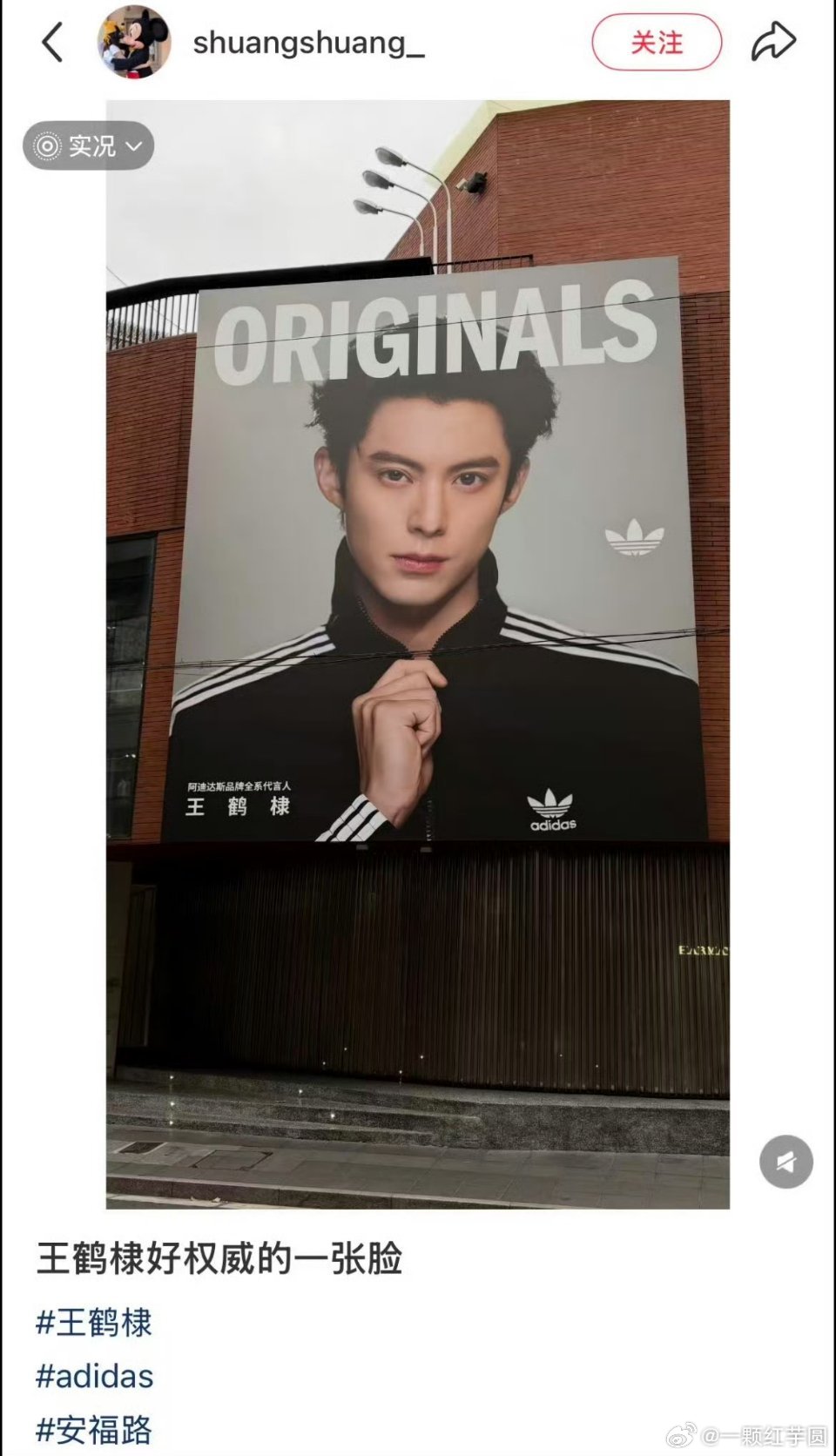 王鹤棣 阿迪大地广！好权威的帅气