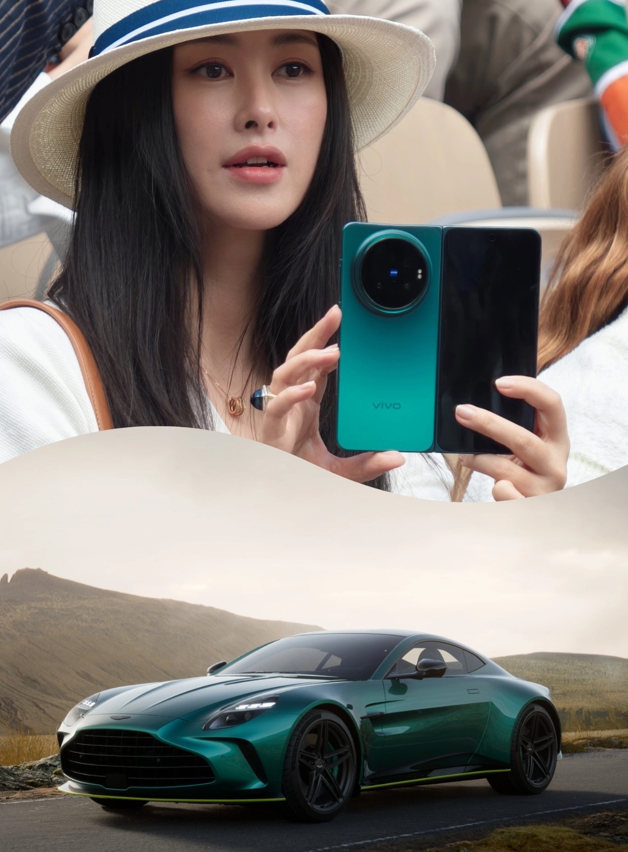 朱珠法网曝光vivo新折叠 就说vivo X Fold6这配色怎么这么眼熟呢，原