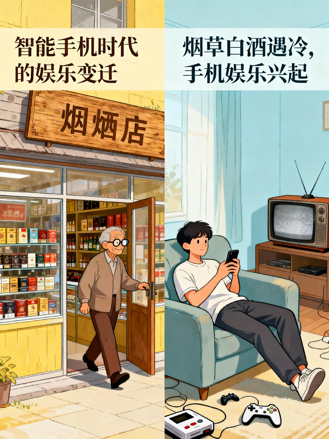太讽刺了！干掉烟草和白酒的，既不是健康，也不是管控，而是手机
干掉烟草和白酒行业