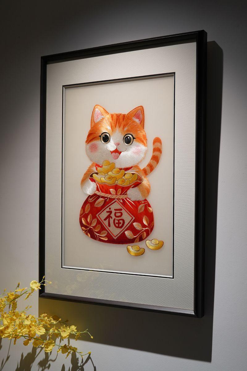 苏绣装饰画新中式非遗手工