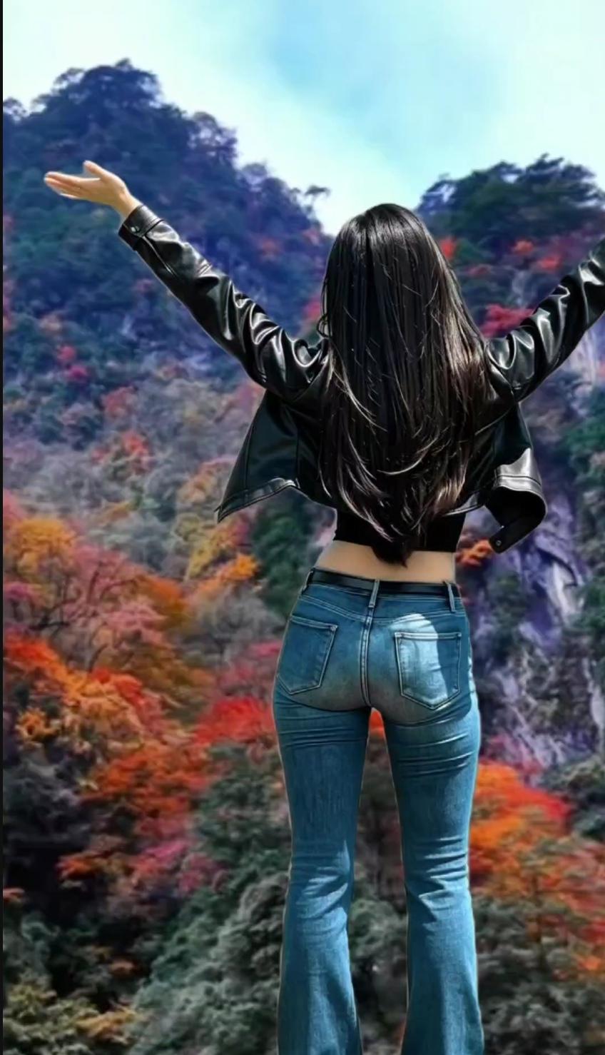 上周赶在秋意最浓的时候冲了东拉山大峡谷，完全被眼前的景色砸中了。
沿着盘山公路往