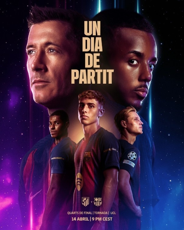 #巴萨发布客战马竞海报# 巴萨发布客战马竞海报，德容、拉什福德等人出镜亮相。北京